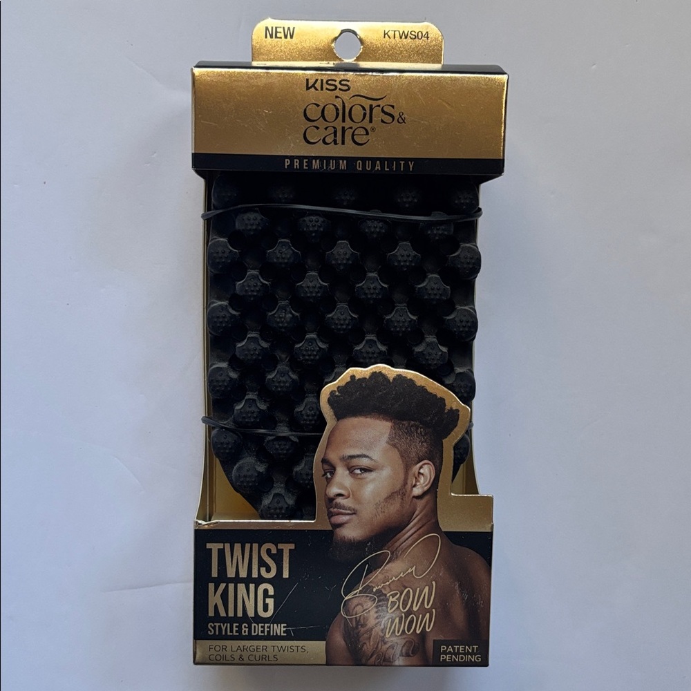 Kiss | Black TWIST KING Style & Define Twists Coils Curls Unisex Non-Slip NWT